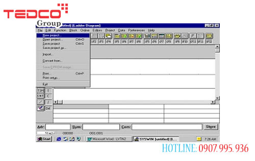 lap trinh plc bang phan mem syswin